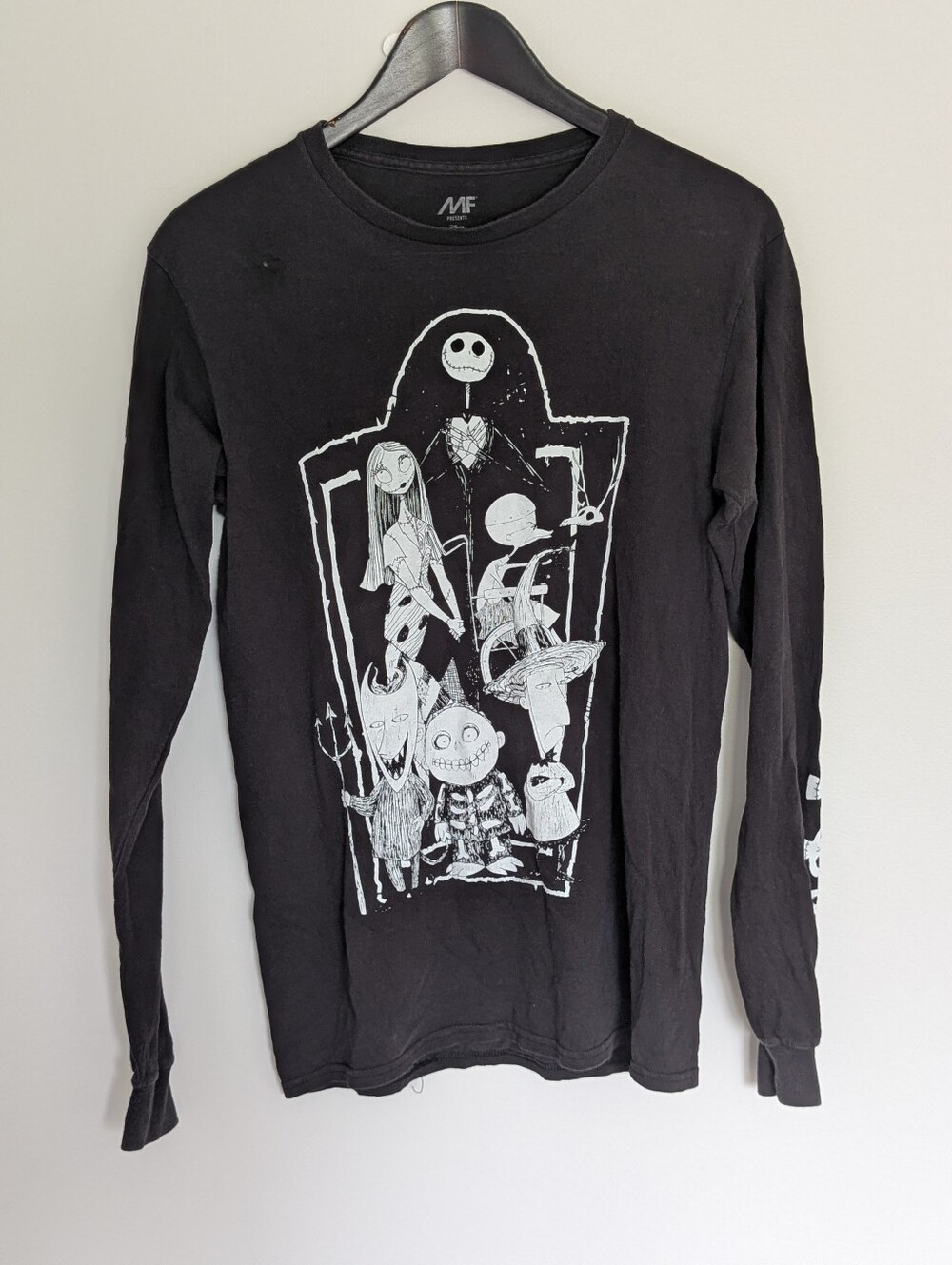 Disney Nightmare Before Christmas Long Sleeve Sleeve-Print Shirt - Small